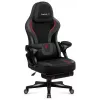 Fotel gamingowy huzaro Force 4.6 — ergonomiczne siedzisko z tkaniny, regulowana wysokość i pochylenie, podparcie lędźwiowe, maks. 130 kg, szerokość siedziska 41 cm