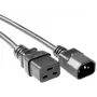 Kabel zasilający Microconnect PE0191420 Czarny 2 m Wtyczka C19 Wtyczka C14