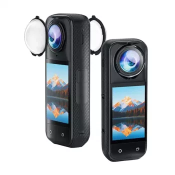 Osłona przeciwsłoneczna Puluz PU749T do kamery Insta360 X5 — akcesorium w formie osłony przeciwsłonecznej