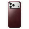 Pokrowiec skórzany Nomad Modern dla iPhone 17 Pro Max (6,9 cala) — Burgundy, skóra+TPU+PC