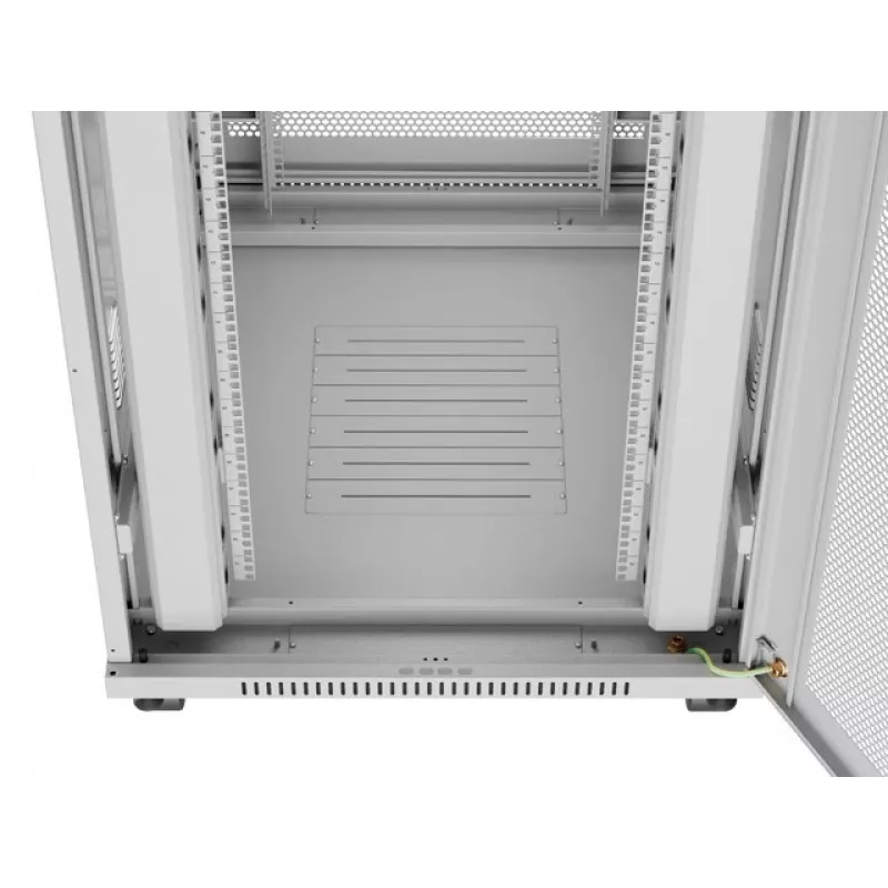 SZAFKA RACK WOLNOSTOJĄCA 19 inch 27U 800X1000 SZARA PERFOROWANE DRZWI LCD LANBERG (PAKOWANIE PŁASKIE)