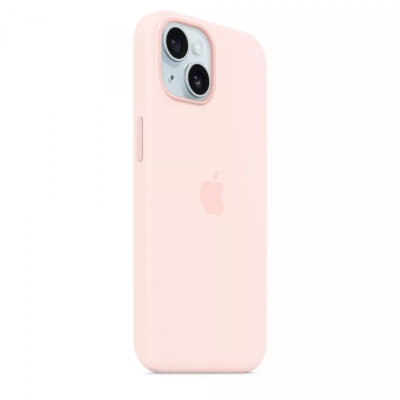 Silikonowe etui z MagSafe do iPhone'a 15 - jasnoróżowe