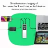 Przenośny akumulator Green Cell PBGC25UD, 25200 mAh, Li‑Ion, 140 W mocy całkowitej, 2× USB‑C + 1× USB‑A, wyświetlacz OLED, aluminiowa obudowa