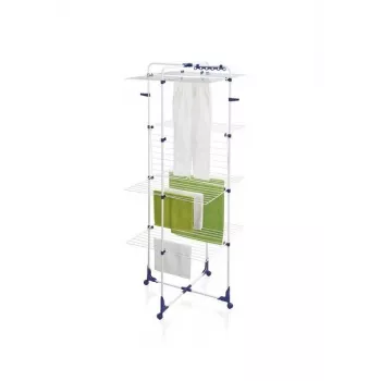Suszarka na pranie Leifheit Classic Tower 450 81456 — do użytku wewnątrz i na zewnątrz, 45 m przestrzeni do suszenia, kółka, 1760×690 mm