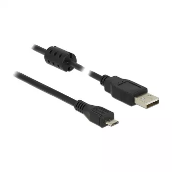 Kabel USB DeLOCK 5m USB 2.0-A Micro-B Czarny