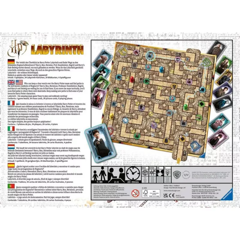 Gra karciana Ravensburger Harry Potter Labirynt