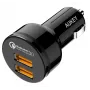 Ładowarka samochodowa CC-T8 ultra-szybka 2xUSB 3.0 6A 36W + kabel micro USB 1m