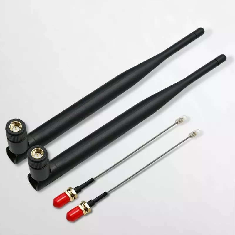 Antena Wi‑Fi wewnętrzna QOLTEC 57046, dwuzakresowa 2,4–2,5 GHz i 5,1–5,8 GHz, 5 dBi, 50 Ω