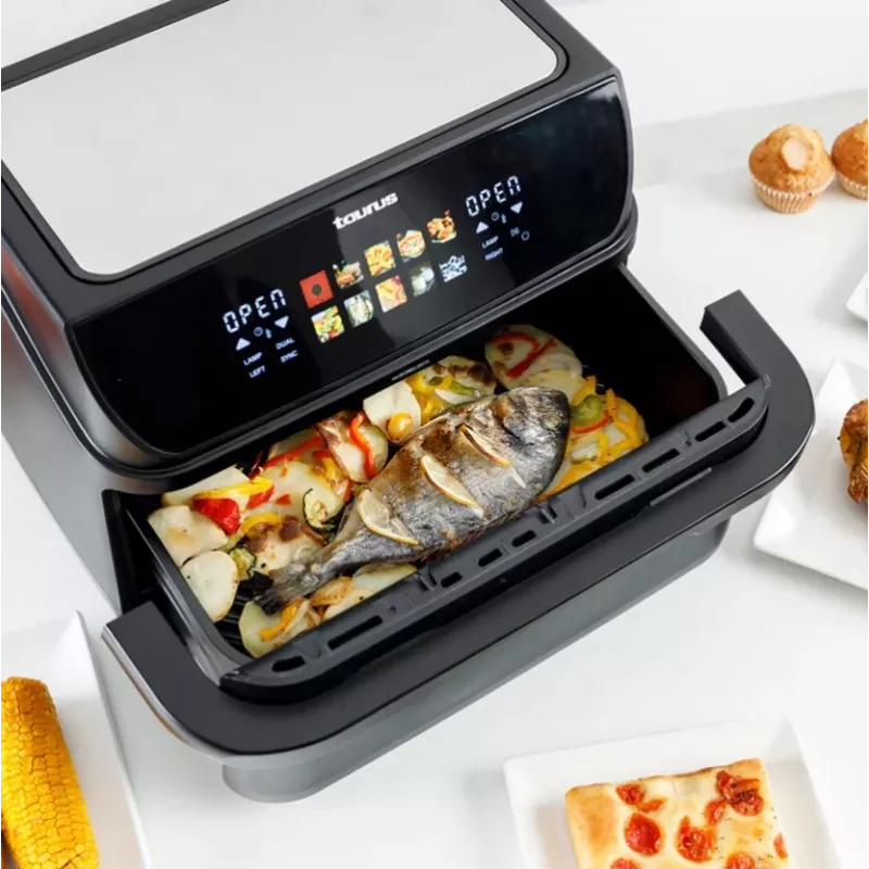Beztłuszczowa frytkownica z długim koszem i grillem Taurus 973004000