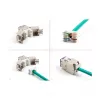 DeLOCK 88121 moduł keystone płaski fioletowy RJ-45 10 szt.