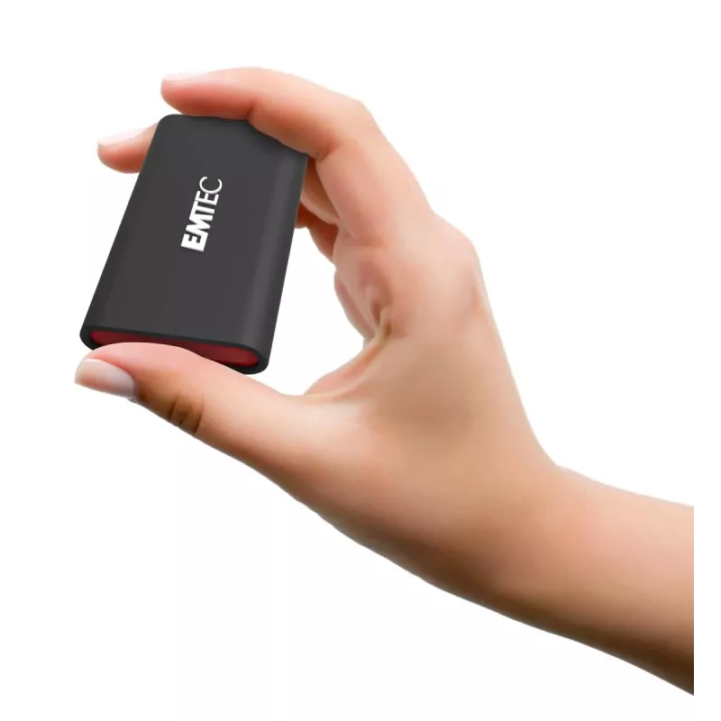 Emtec X210 ELITE 2 TB USB Type-C 3.2 Gen 2 (3.1 Gen 2) Czarny, Czerwony