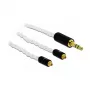 Kabel audio DeLOCK 85845 1,2 m 3,5 mm 2x MMCX biały