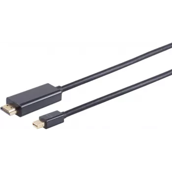 Kabel Mini DisplayPort na HDMI ShiverPeaks BS10-53025, 1 m, pozłacane złącza, męski-męski