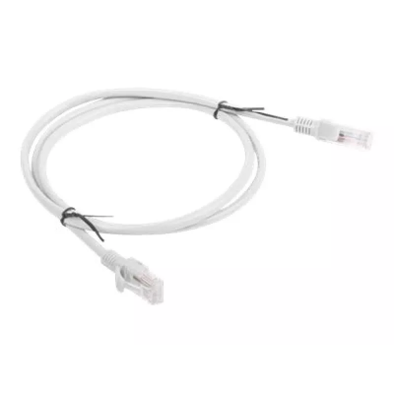 Kabel sieciowy LANBERG PCU5-10CC-0100-S RJ-45 Cat5e U/UTP, 1 m, szary