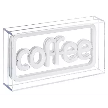 Neonowa tabliczka LED ActiveJet AJE-NEON COFFEE, wielokolorowa, USB 5V, montaż natynkowy, rama z tworzywa AS