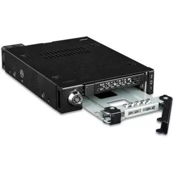 Ramka adaptera do wnęki napędu icy dock MB092VK-B na 2 szt. 6,3 cm U.2 / U.3 NVMe SSD do wnęki 3,5 cala (czarny)