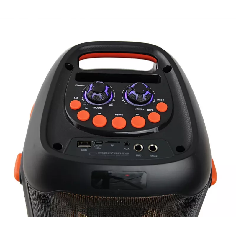 Głośnik Esperanza EP156 BT FM LED RGB KARAOKE Czarny 20W