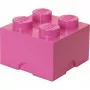 Klocek do przechowywania 4 LEGO 40031739 różowy – plastikowy, składany pojemnik na drobne przedmioty