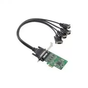 Moxa CP-104EL niskoprofilowy adapter szeregowy PCIe - 4 x RS-232