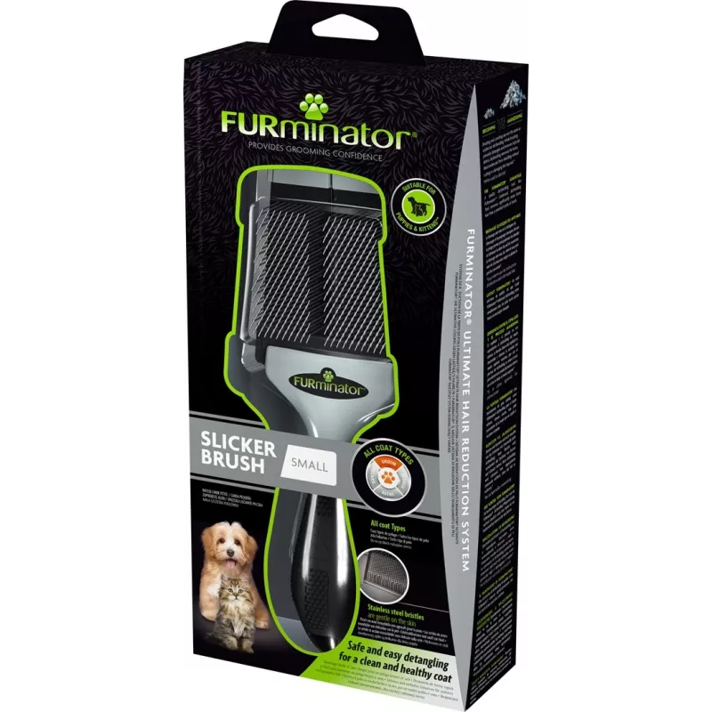 FURminator - szczotka pudlówka dla psów i kotów - S