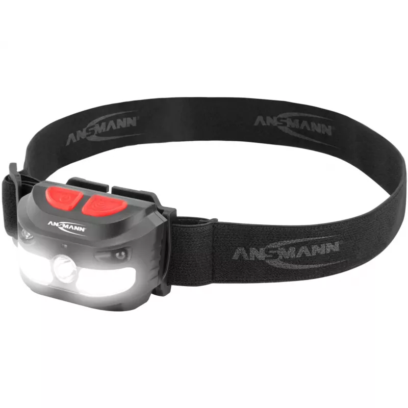 Latarka czołowa Ansmann HD250RS czarna COB LED 4W IP54