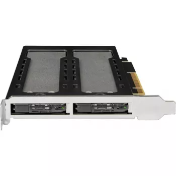 Mobilny stelaż na dyski RAIDSONIC ToughArmor MB842MP-B — 2 wyjmowane wnęki na M.2 NVMe, PCIe 4.0 x16