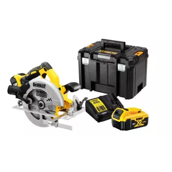 DeWALT DCS570P2-QW przenośna pilarka tarczowa 18,4 cm srebrna, żółta 5500 obr./min