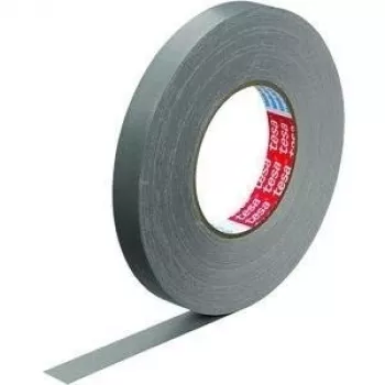 Taśma tkaninowa Tesa 57230-00005 50 m x 19 mm szara – taśma klejąca z tkaniny do napraw i uszczelniania