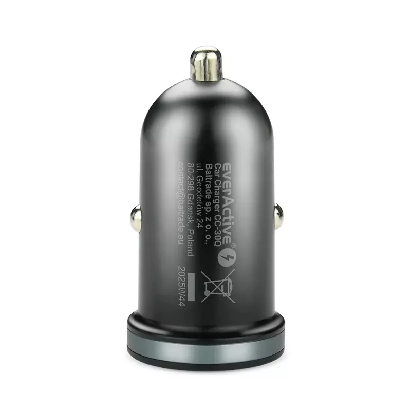 Ładowarka samochodowa everActive CC-30Q QC3.0 35W — 1x USB-A, 1x USB-C, szybkie ładowanie