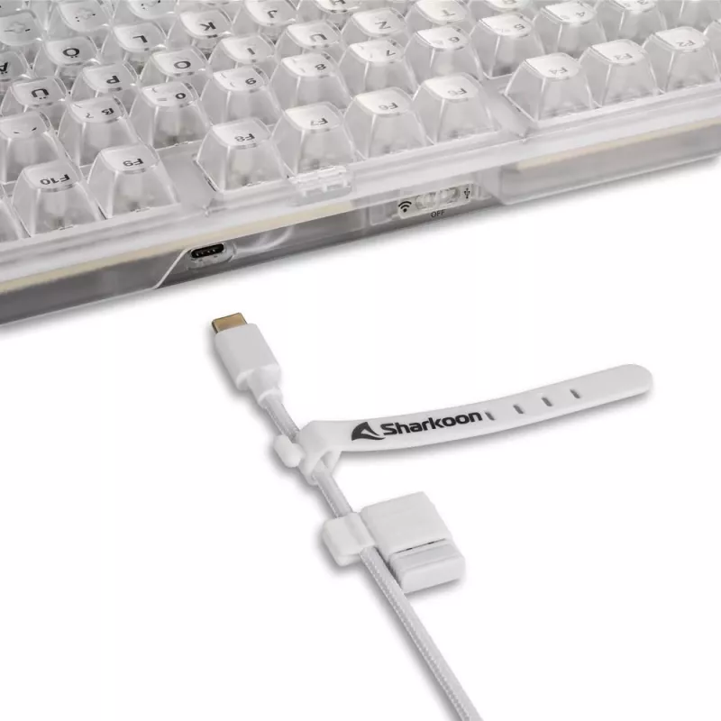 Crystal Shark, Gaming Keyboard White, DE-Layout, KTT