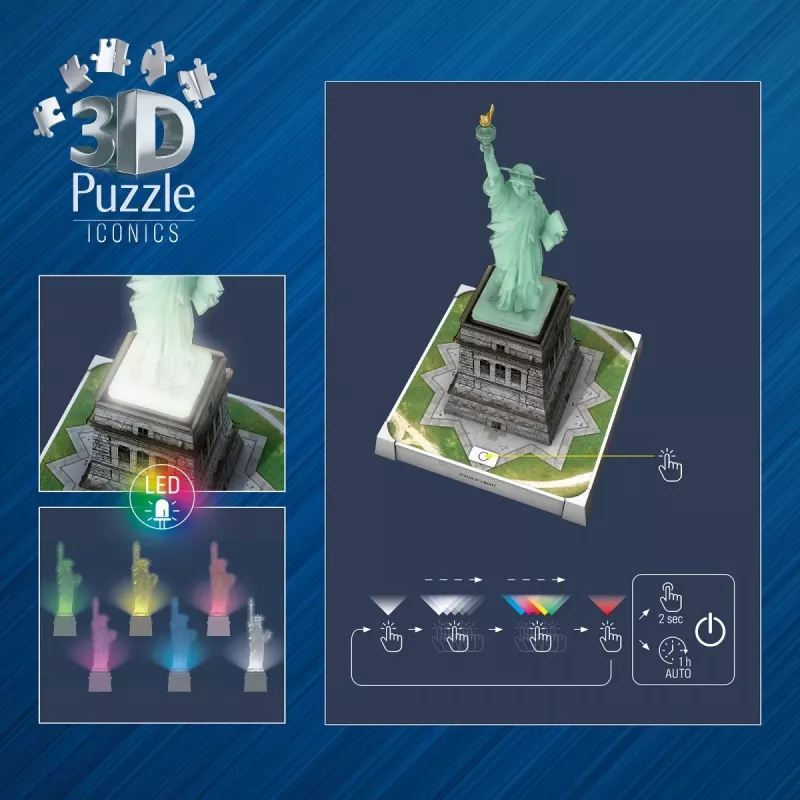 Puzzle 3D Statua Wolności