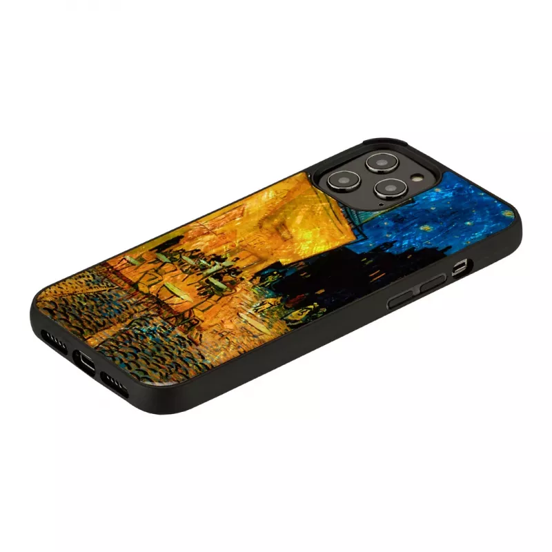 Etui ochronne iKins do Apple iPhone 12 Pro Max — czarne Cafe Terrace