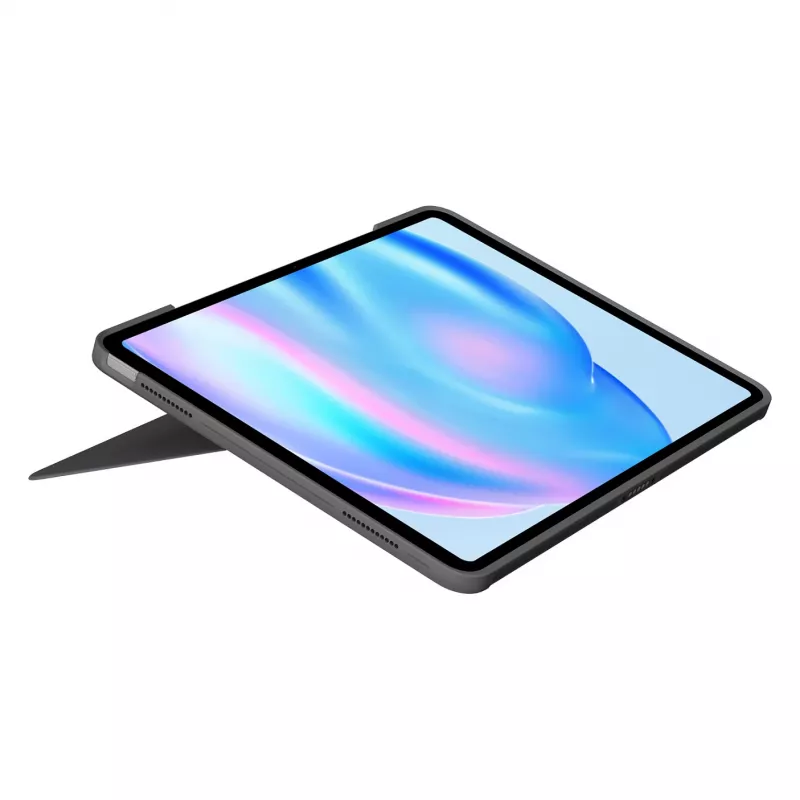Klawiatura Logitech Combo Touch QWERTY duńska fińska norweska szwedzka Smart Connector szara