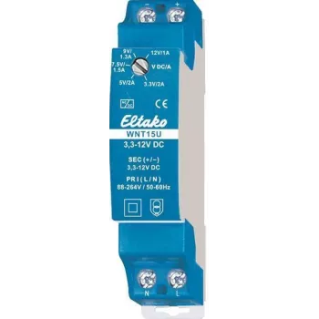 Przełącznik obrotowy Eltako 20000175, 1P, 230 V AC, 16 A, niebieski, szerokość 18 mm