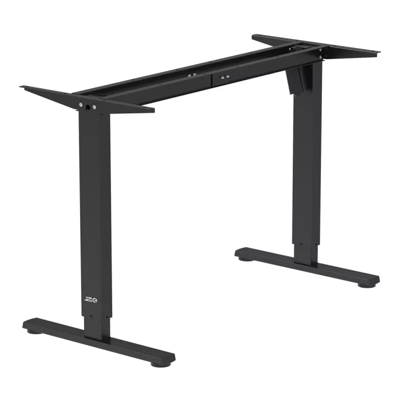 Biurko elektryczne z regulacją wysokości Ergo Office, maks. wysokość 1160 mm, maks. - 80 kg, bez blatu sit-stand, czarne, ER-400 B