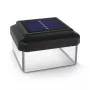 Lampa solarna LED ogrodowa GB128 na słupek, czarna - zielony niebieski