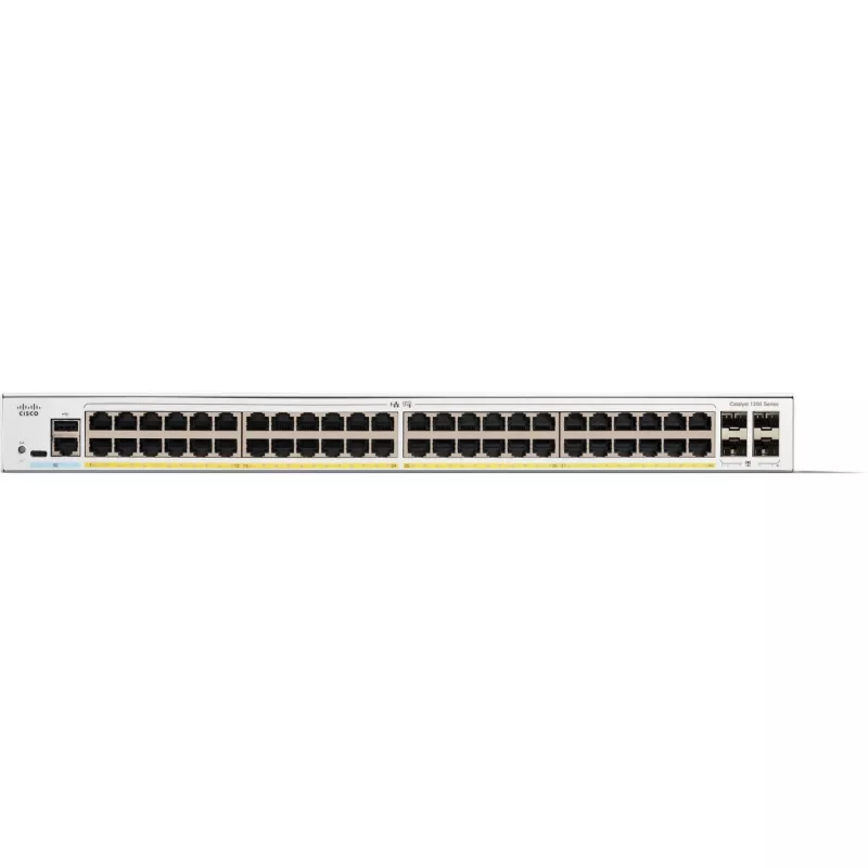Przełącznik zarządzalny Cisco Catalyst 1200-48P-4G 48 portów GE PoE 4x1GE SFP