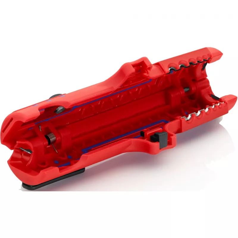 Knipex 16 85 125 SB ściągacz izolacji niebieski, czerwony