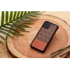 Etui na smartfona man and wood dla iPhone 11 Pro Max — brązowa krata, czarne wykończenie