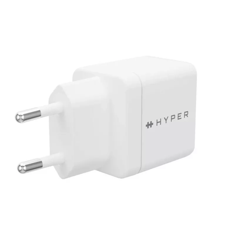 Ładowarka HYPER HJG35EU do urządzeń mobilnych, słuchawek, zestawów słuchawkowych, smartfonów, zegarków, biała, szybkie ładowanie, do użytku wewnętrznego