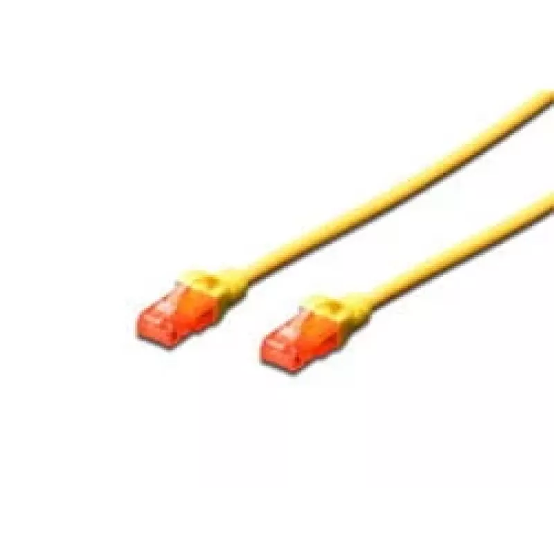 Kabel sieciowy Digitus CAT 6 U/UTP RJ-45 3m Żółty