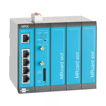 Router 4G INSYS icom MRX5 LTE — Fast Ethernet 10/100 Mbps, BGP/OSPF/RIP, IPSec, RADIUS