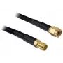 Kabel koncentryczny DeLOCK 2m RP-SMA CFD200 Czarny