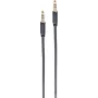 shiverpeaks ® BASIC-S--Super cienki Audio Jack Cable -- 3,5mm Stereo Mini-Plug do 3,5mm Stereo Mini-Plug, pozłacane styki, 3-pinowe, okrągły kabel, czarny, 1,5m (BS33981-S)