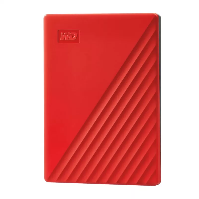 WD My Passport WDBYVG0020BRD - Festplatte - verschlüsselt - 2TB - extern (tragbar) - USB3.0 - 256-Bit-AES - Rot (WDBYVG0020BRD-WESN)