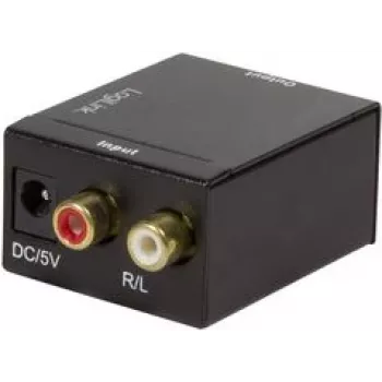 LogiLink CA0102 Adapter audio Toslink / RCA Czarny
