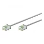 Goobay Ultra-Flexible CAT 8.1 Patch Cable slim U/FTP Grey - extra-short plug 99.9% (74343)