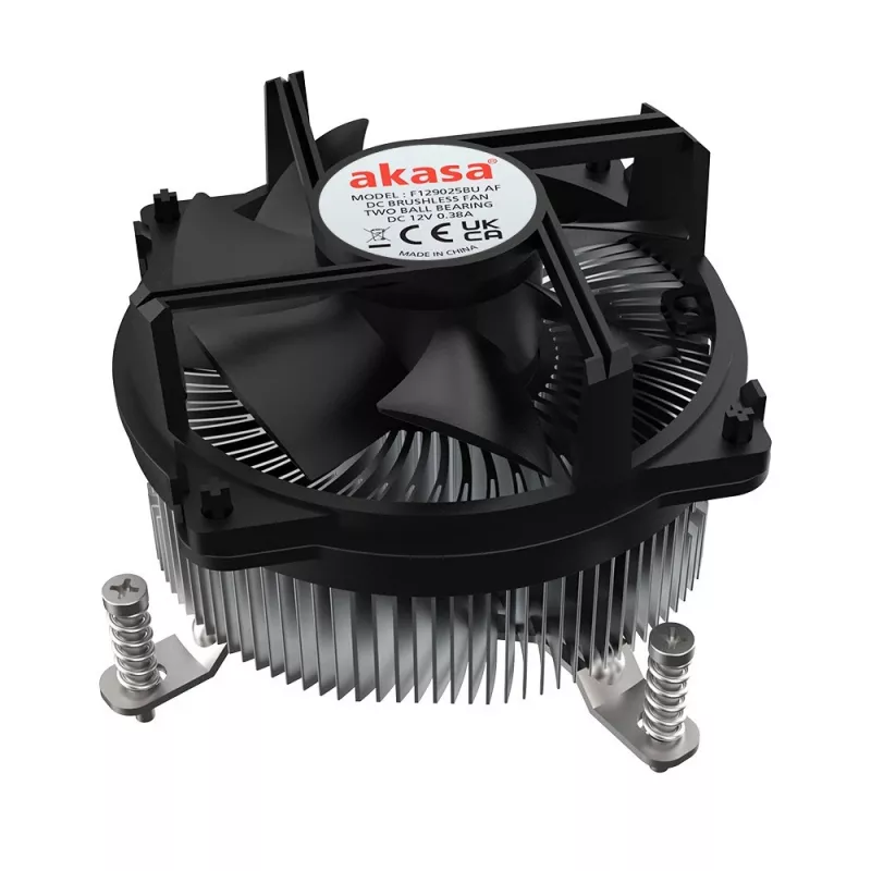 Chłodnica hybrydowa Akasa Intel LGA1700 9 cm aluminium, czarna 1 szt.