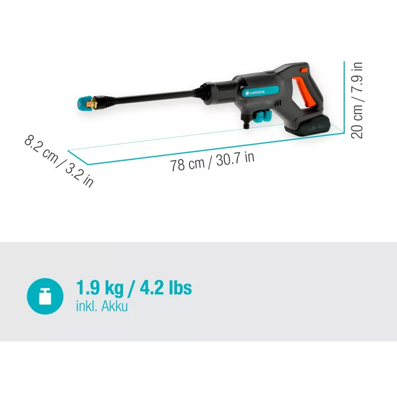 Myjka ciśnieniowa Gardena AquaClean 24/18V P4A