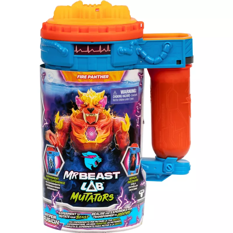 MrBeast Lab Mutators S2 Komora Mutacji - Płomienny Pantera, Figurka Do Zabawy